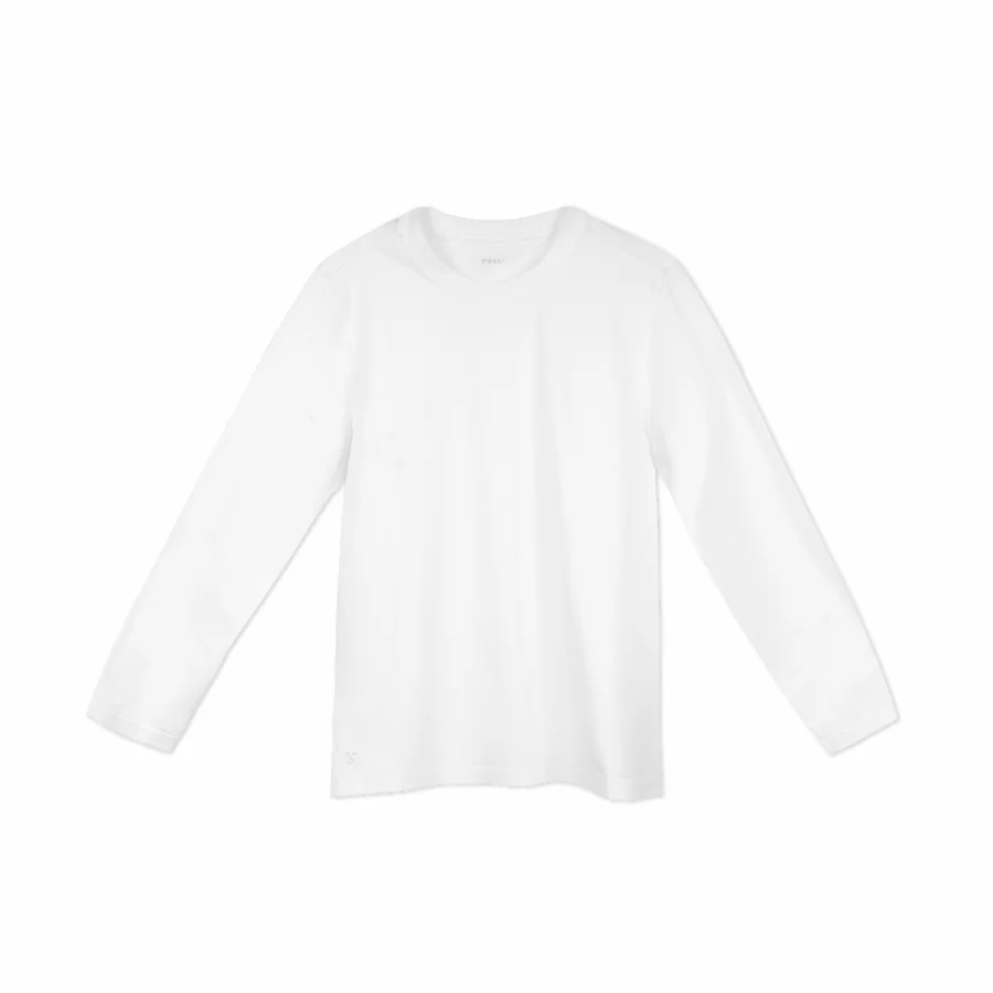 Men's Base Long Sleeve Shirt - White 4 Men's Base Long Sleeve Shirt - White