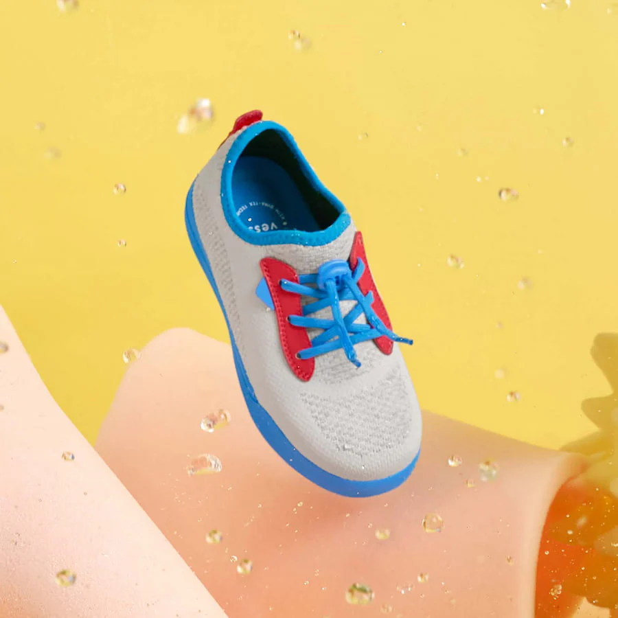 Kids Weekend Sneaker - Light Grey/Vessi Blue 5 Kids Weekend Sneaker - Light Grey/Vessi Blue