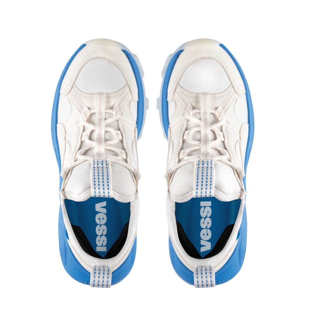 Men's Motu Sneaker - Off-White/Vessi Blue