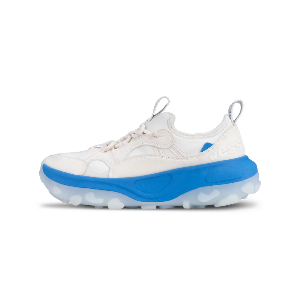 Women's Motu Sneaker - Off-White/Vessi Blue