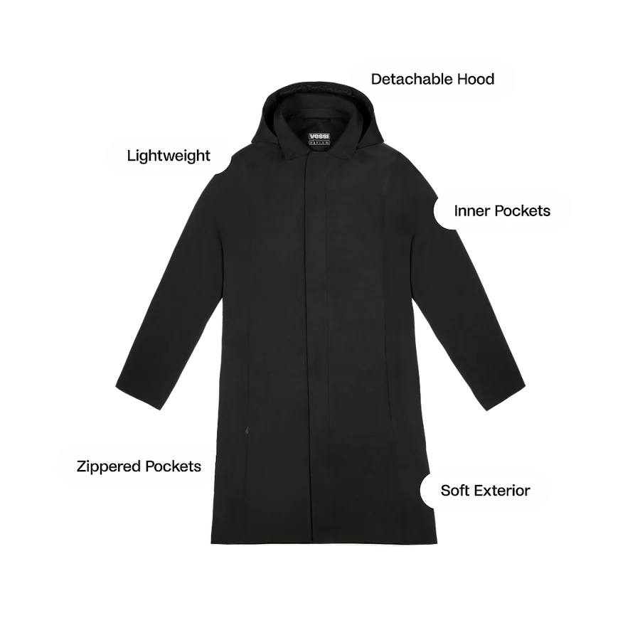 Men's Trinity Rain Jacket - Black 3 Men's Trinity Rain Jacket - Black